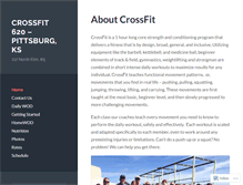 Tablet Screenshot of crossfit620.com